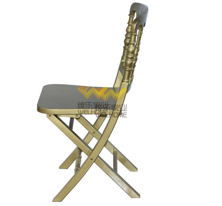 Gold wooden folding chateau chair for wedding/event